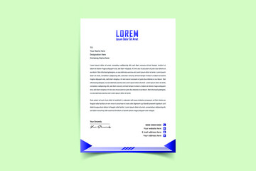 Modern Creative & Clean business style letterhead of your corporate project design to print with vector & illustration. Letterhead design for your business, print ready, corporate identity letterhead.