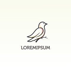 Bird Simple Logo Template