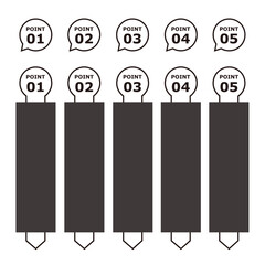 バナー　ラベル　ポイント　デザイン