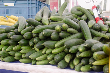 Zucchini auf einen Markt 