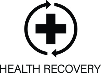 Obraz premium Health recovery icon vector 