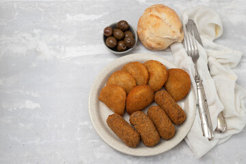 typical portuguese apperizer on dish