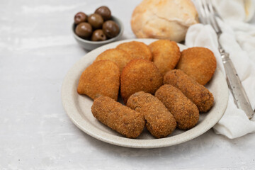 typical portuguese apperizer on dish