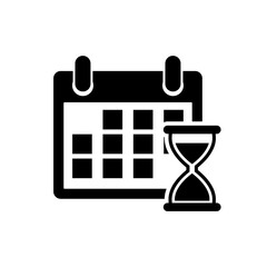 Calendar icon, logo isolated on a white background