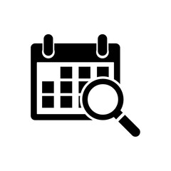 Calendar icon, logo isolated on a white background