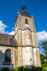 Fototapeta na wymiar Essertaux. Eglise Saint-Jacques. Somme. Picardie. Hauts-de-France