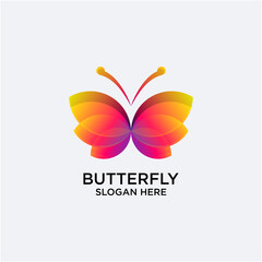 Butterfly Logo Gradient Color