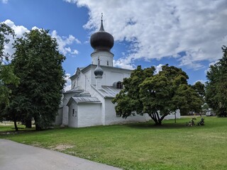 church old castle in the village of the country pskov russia ancient tower 