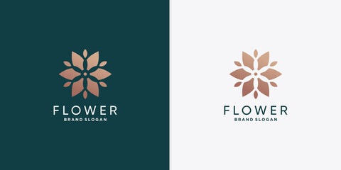 Flower logo template for woman, beauty, spa, wellness company Premium Vector part 1