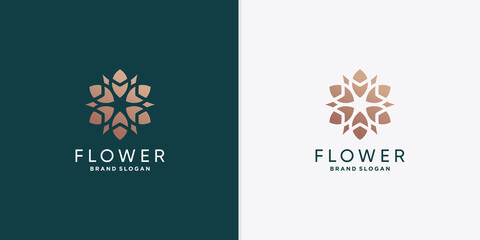 Flower logo template for woman, beauty, spa, wellness company Premium Vector part 3