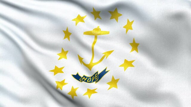 Rhode Island Flag Seamless Loop