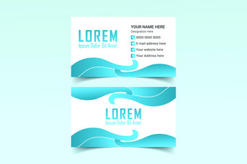 Modern Creative and Clean business card design . Double sided business card design template. Vector illustration