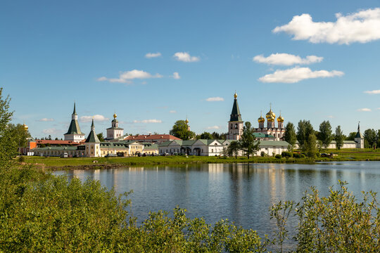 Valdai Iversky Svyatoozersky Bogoroditsky Monastery on Selvitsky Island. Novgorod region. Russia.