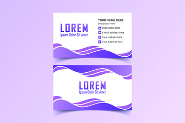 Modern Creative and Clean business card design . Double sided business card design template. Vector illustration