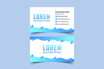 Modern Creative and Clean business card design . Double sided business card design template. Vector illustration