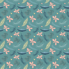 floral seamless pattern. Modern exotic design for paper, cover, fabric, interior decor and other users.