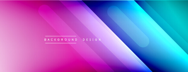 Dynamic lines abstract background. 3D shadow effects and fluid gradients. Modern overlapping forms