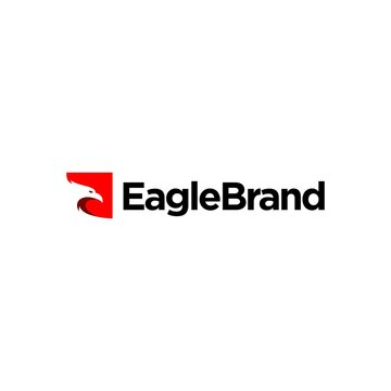 red eagle icon logo illustration Design in trendy modern negative space 