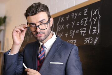 Sexy male teacher with great looks