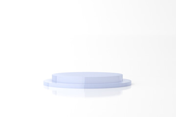 Mockup of abstract geometry podium, Minimal, Product presentation. 3D rendering.