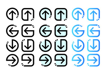 Web icons arrow Most Useful Web and Mobile Icons for Interfaces Vector Design Elements Set