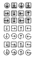 Web icons arrow Most Useful Web and Mobile Icons for Interfaces Vector Design Elements Set