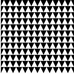 seamless pattern triangle geometric isolated on black background, simple style vector