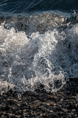 sunset at sea in sochi