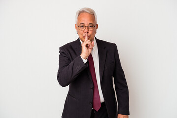 keeping a secret or asking for silence.