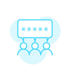 Illustration Vector graphic of meeting icon template