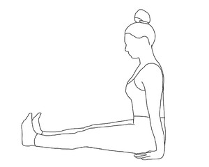 yoga, dandasana, staff pose