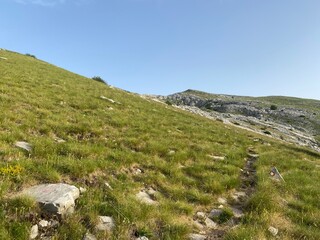 Fototapeta na wymiar Dinara mountain in Croatia landscape