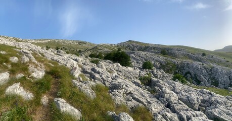 Fototapeta na wymiar Dinara mountain in Croatia landscape