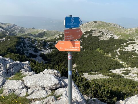 Dinara mountain in Croatia landscape