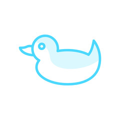 Illustration Vector graphic of duck icon template