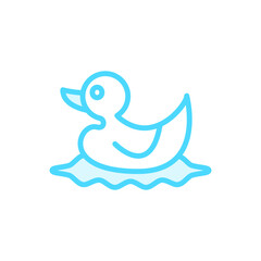 Illustration Vector graphic of duck icon template