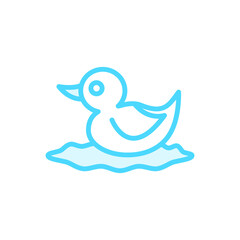 Illustration Vector graphic of duck icon template