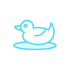 Illustration Vector graphic of duck icon template