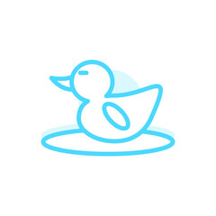Obraz premium Illustration Vector graphic of duck icon template
