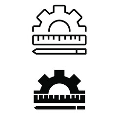 Obraz premium Setup icon vector set. Settings illustration sign collection. Menu symbol or logo. 