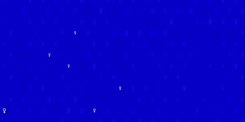 Light Pink, Blue vector backdrop with women power symbols.