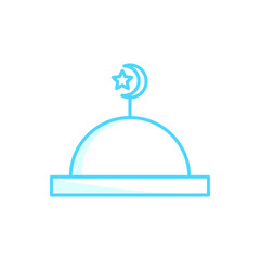 Illustration Vector graphic of mosque icon template