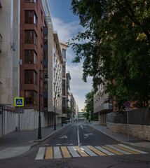 view of Butikovsky lane in Moscow