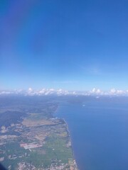 view of the city from the air