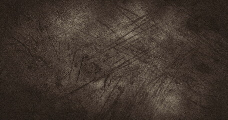 Fototapeta premium Image of brown marks and scratches trembling and shaking on seamless loop on brown background