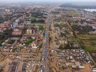 Aerial View of Nairobi, Kenya