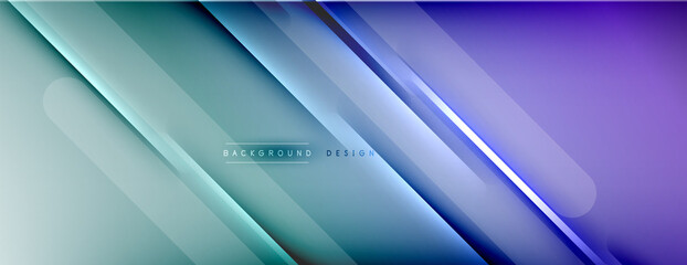 Abstract background. Shadow lines on bright shiny gradient background.