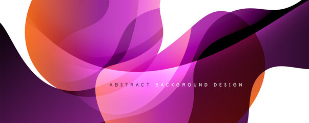 Trendy simple fluid color gradient abstract background with dynamic wave line effect. Vector Illustration For Wallpaper, Banner, Background, Card, Book Illustration, landing page