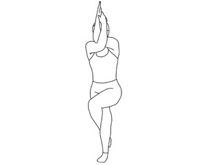 yoga, garudasana, eagle pose