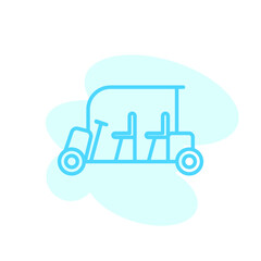 Golf cart icon illustration design. Vector illustration can be used for topics like golfing, golf, leisure